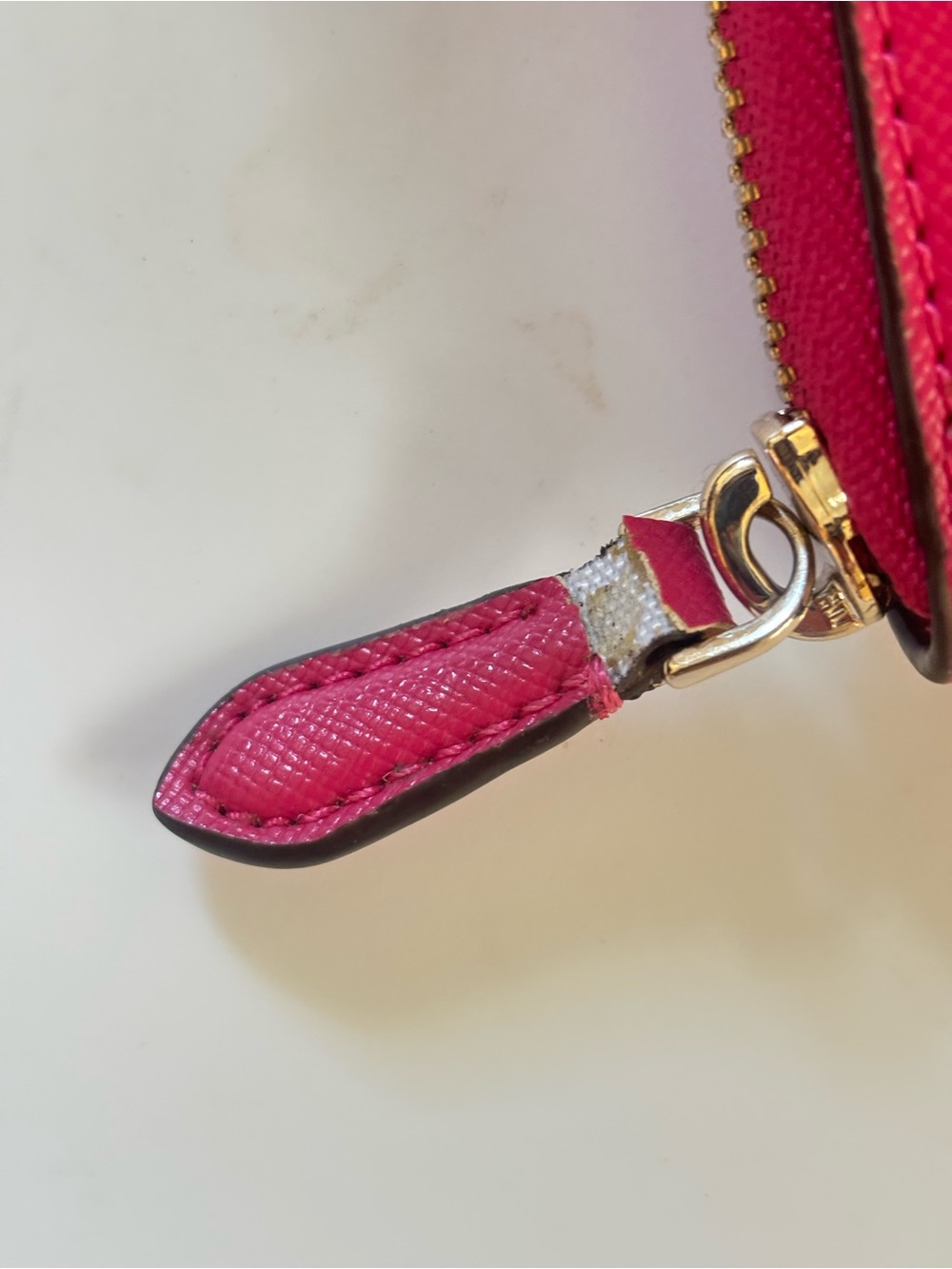 kate spade Pink Ruby Saffiano Zip-Around Wallet - like new - Picture 3 of 7